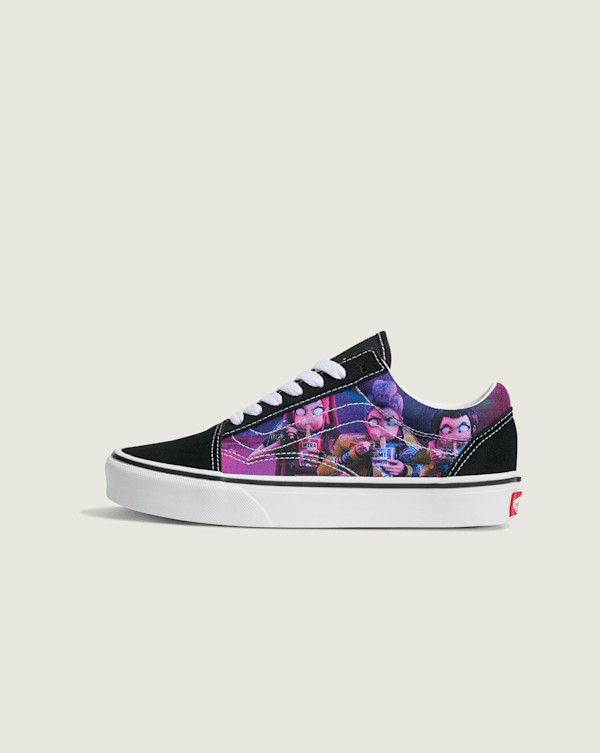 Vans KPop Demon Hunters x Big Kids Old Skool Shoes (Kpop Black / Purple) - 4.5 | Vans (US)