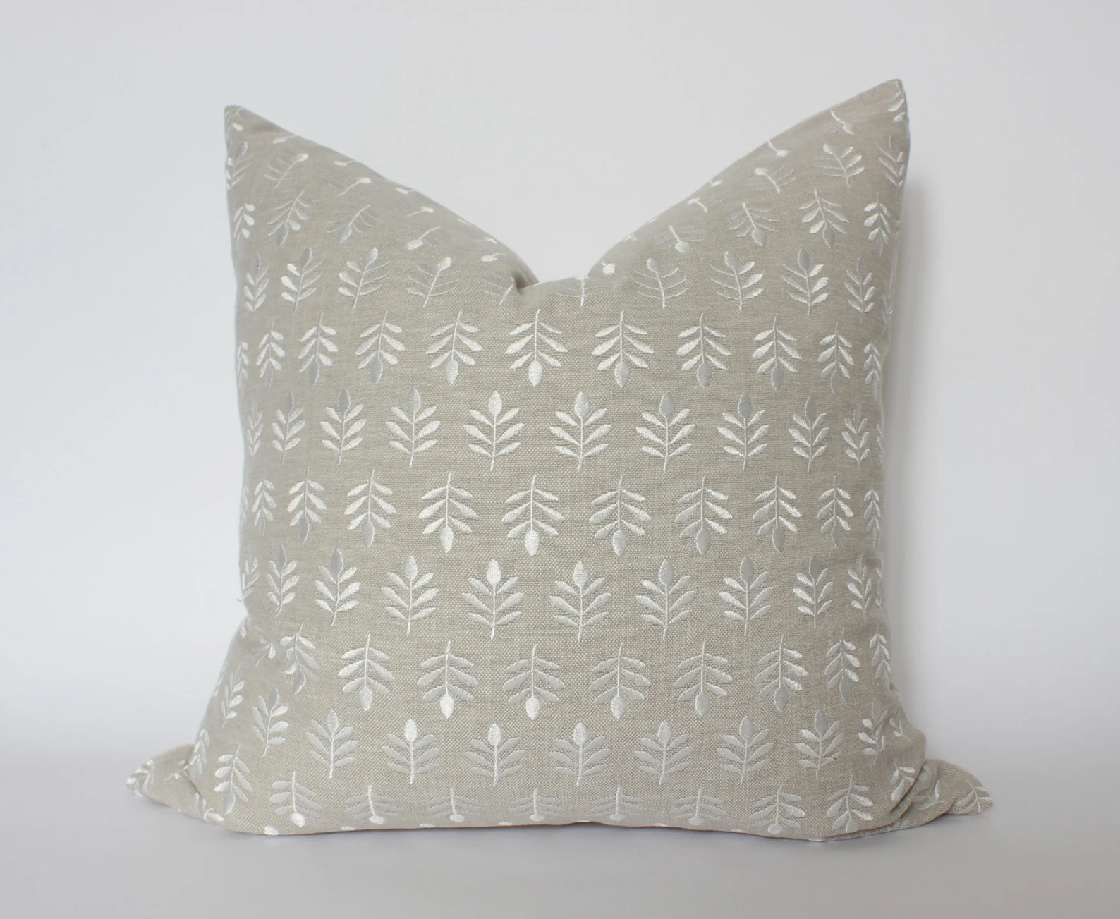 Neutral Floral Pillow Cover, Ivory Throw Pillow, Cream and White Pillow Cover, Neutral Couch Pill... | Etsy (US)