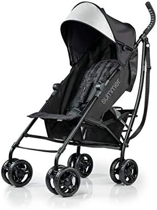 Summer 3Dlite Convenience Stroller, Jet Black - Lightweight Stroller with Aluminum Frame, Large S... | Amazon (US)