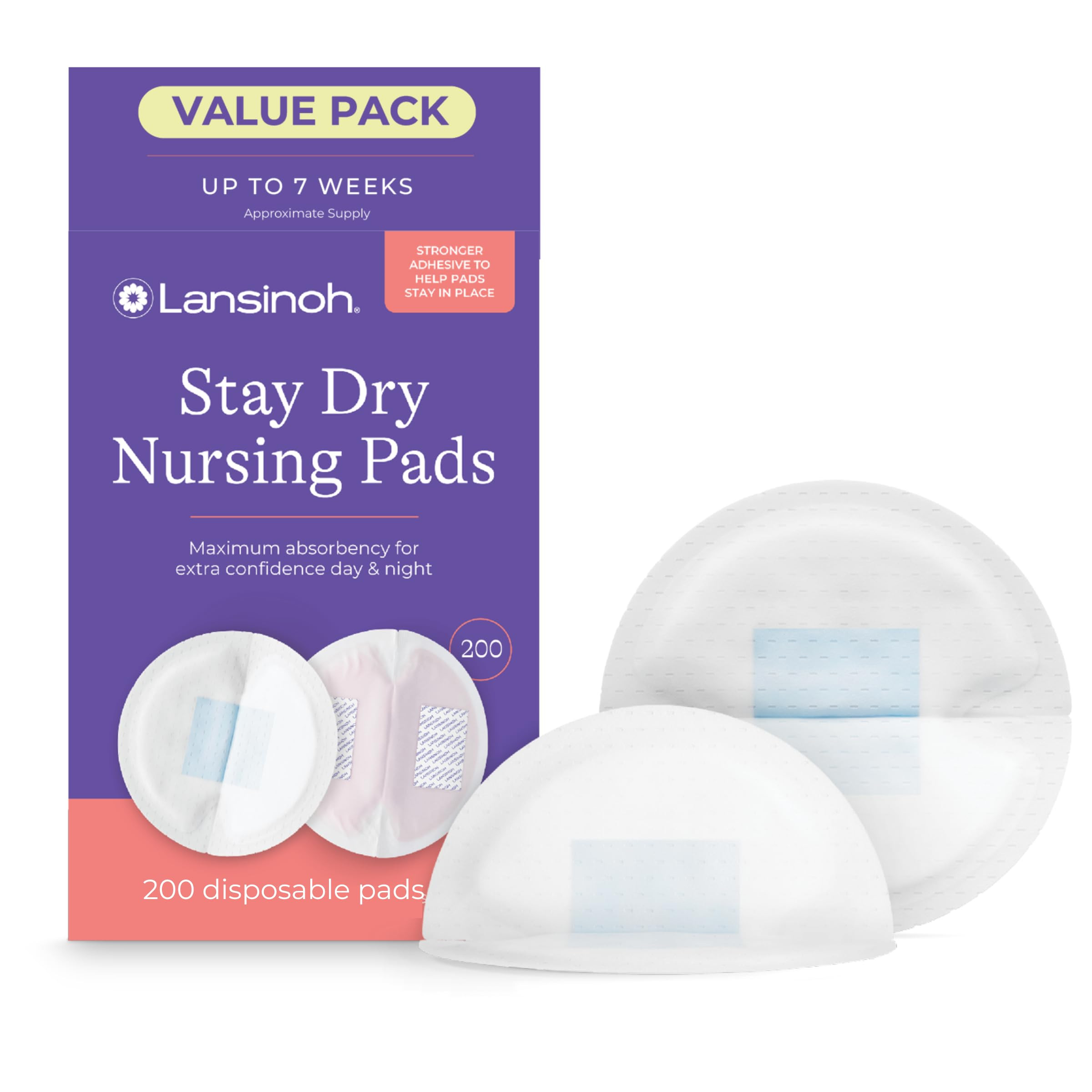 Lansinoh Stay Dry Disposable Nursing Pads, Soft and Super Absorbent Breast Pads, Breastfeeding Es... | Amazon (US)