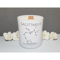 Sagittarius, Soy Wax Candle, 8Oz, Choose Your Own Scent. Zodiac Candle, Witchcraft Candle | Etsy (US)