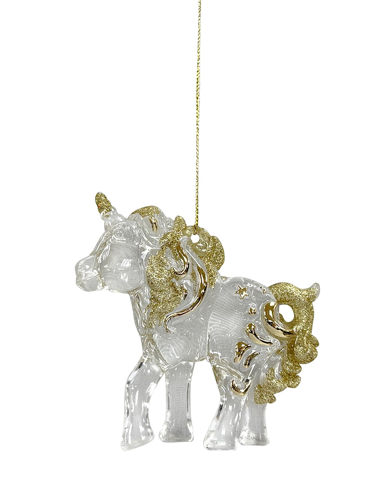 11CM UNICORN ACRYLIC ORNAMENT SET OF 2 | David Jones (Australia & New Zealand)