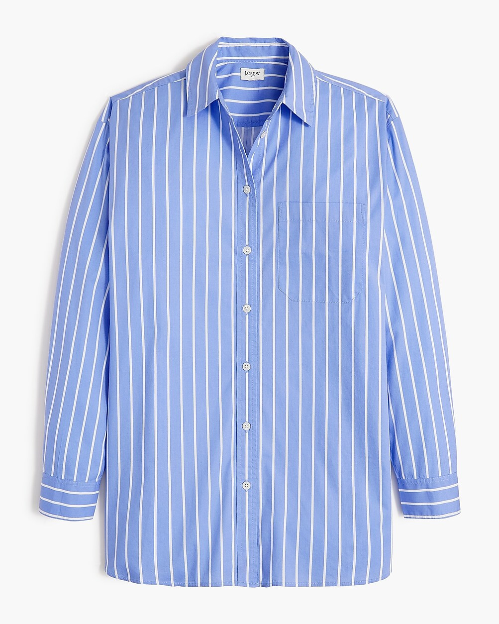 Striped oversized button-up shirt | J.Crew Factory
