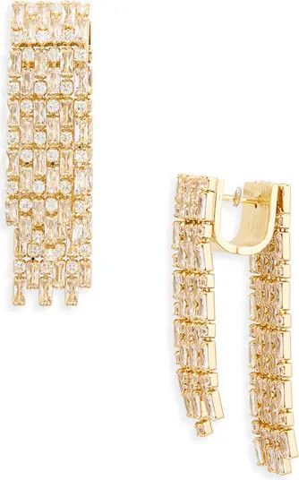 Cup Chain Double Fringe Drop Earrings | Gold Earrings | Statement Earrings | Wedding Earrings | Nordstrom