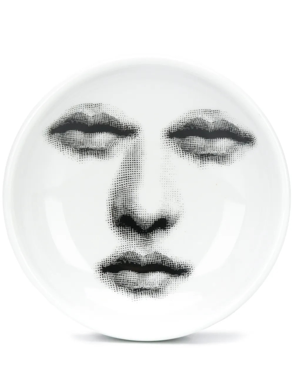 Fornasetti face print ashtray (12cm) - White | Farfetch Global