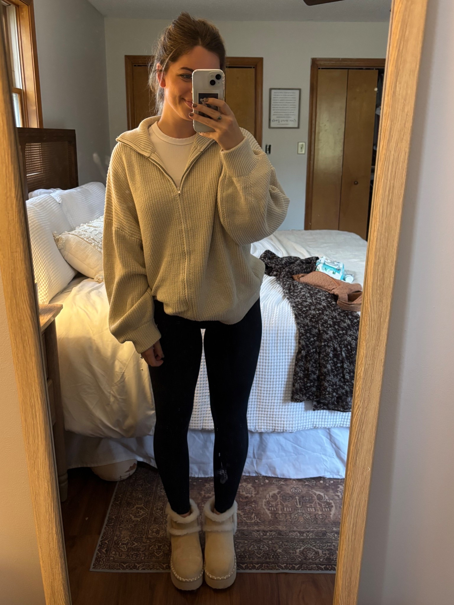 My favorite leggings are on sale! Mine are back from when they were still balance athletica 😂 but I do have two black pairs since the name change to vitality and live in them!! Pinkblush sweater code rebeccalynne15 super oversized!!

#LTKCyberWeek #LTKmomlife #LTKGiftGuide