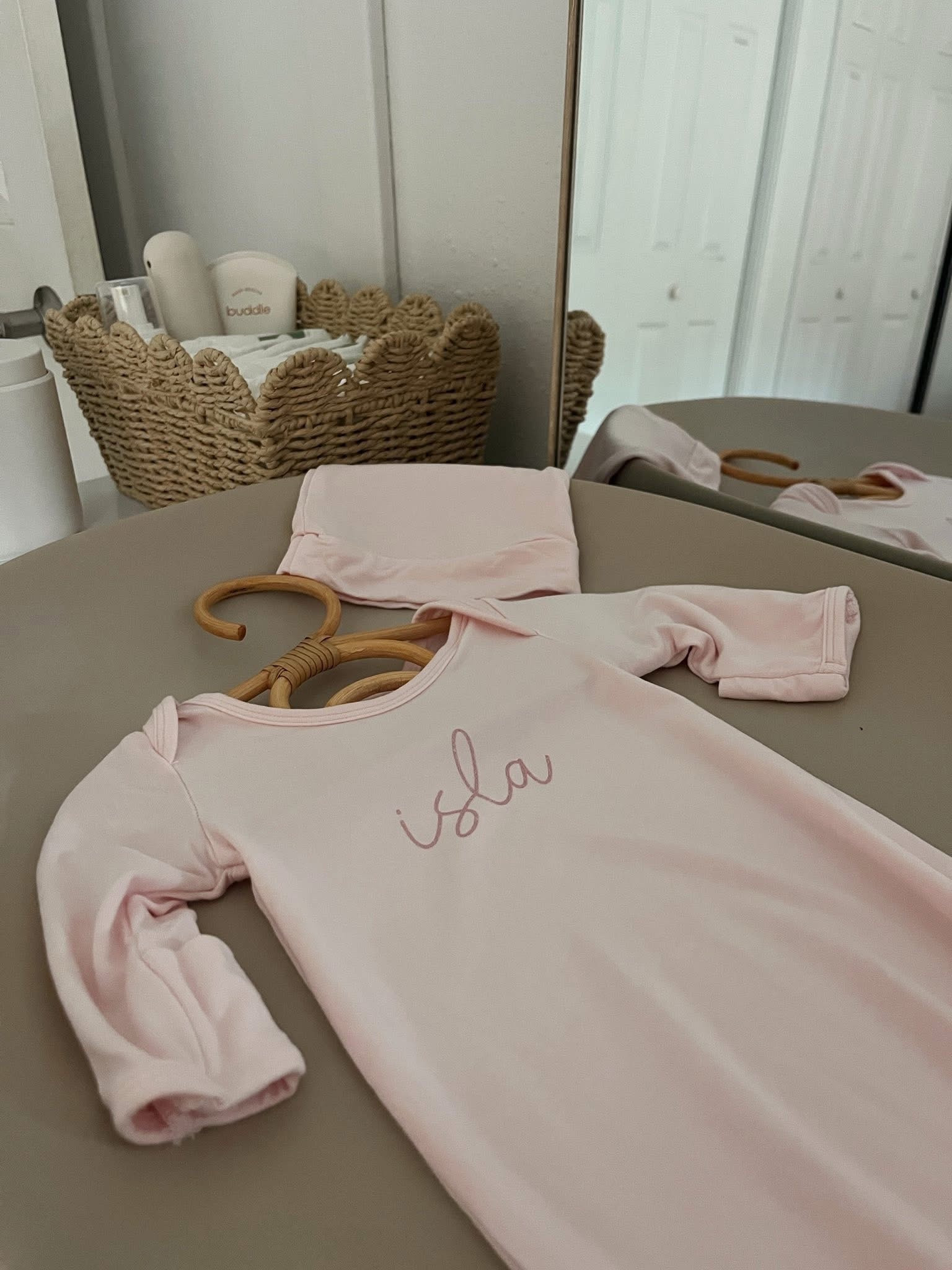 The cutest newborn 👶🏼 name gown 

#LTKFindsUnder50 #LTKBaby #LTKBump