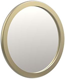 FOMAYKO Round Rustic Accent Wall Mirror with MDF Frame 16" Diameter Modern Dresser Vanity Mirror ... | Amazon (US)