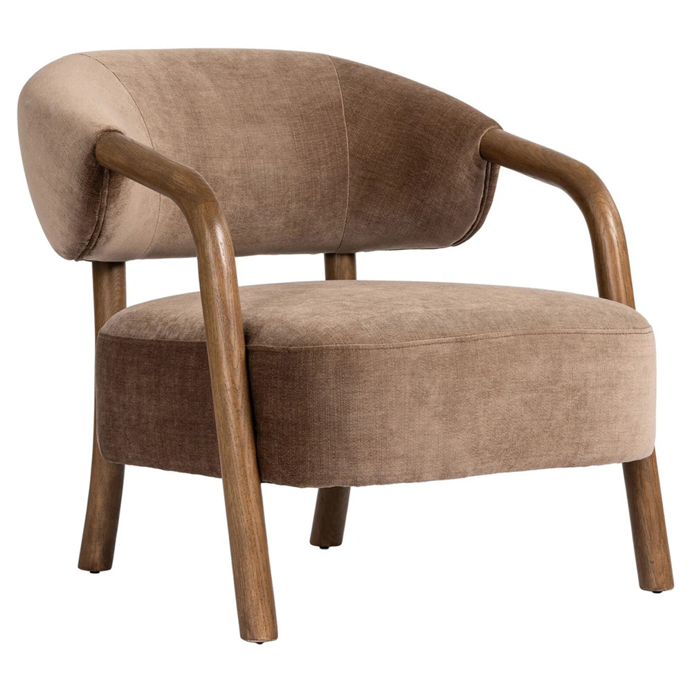Brenna Modern Classic Altair Mushroom Arm Chair | Kathy Kuo Home