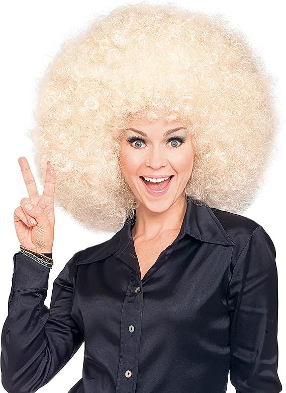 Super Size Blond Afro Wig | Amazon (US)