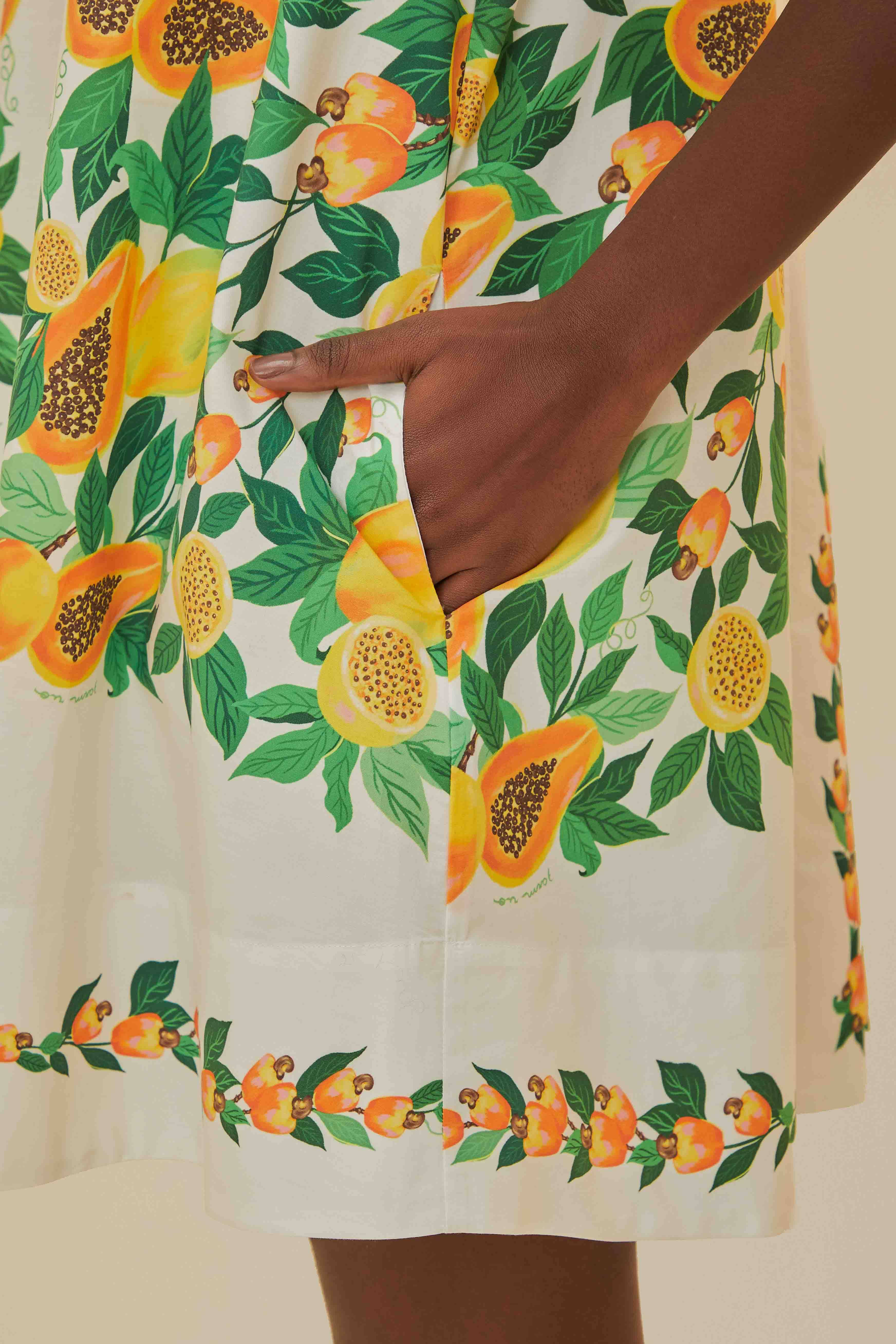 Papaya Salad Scarf Mini Dress | FarmRio (US)