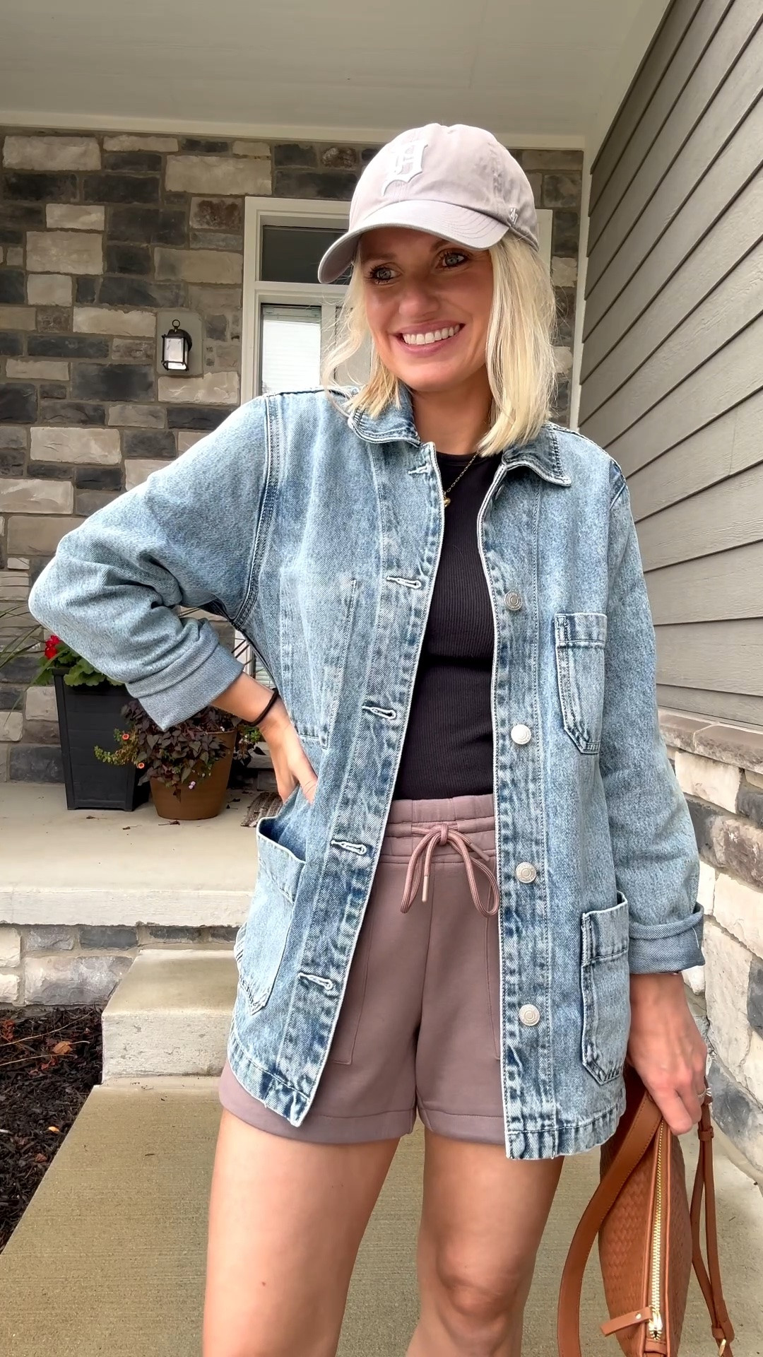 Casual outfit I wore this week! 
Denim jacket- xs
Tank top- small
Shorts- xs

#LTKOver40 #LTKPetite #LTKSeasonal