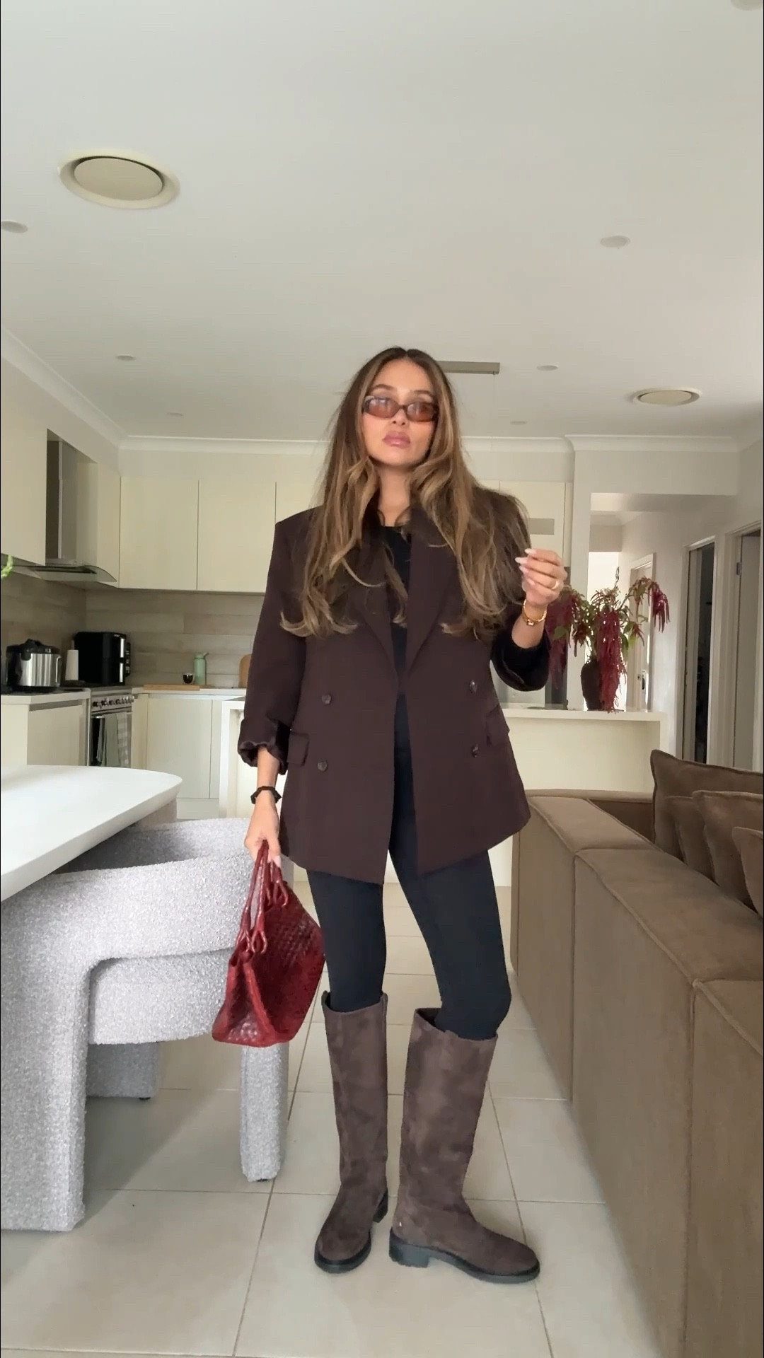 Ootd ! 37 weeks pregnant 🤎🤎