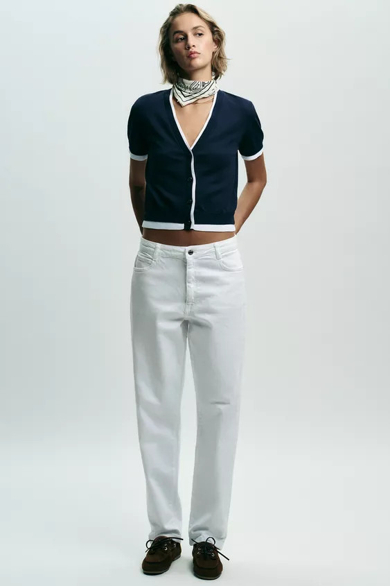 DOUBLE-LAYER TRIM CARDIGAN | Zara US