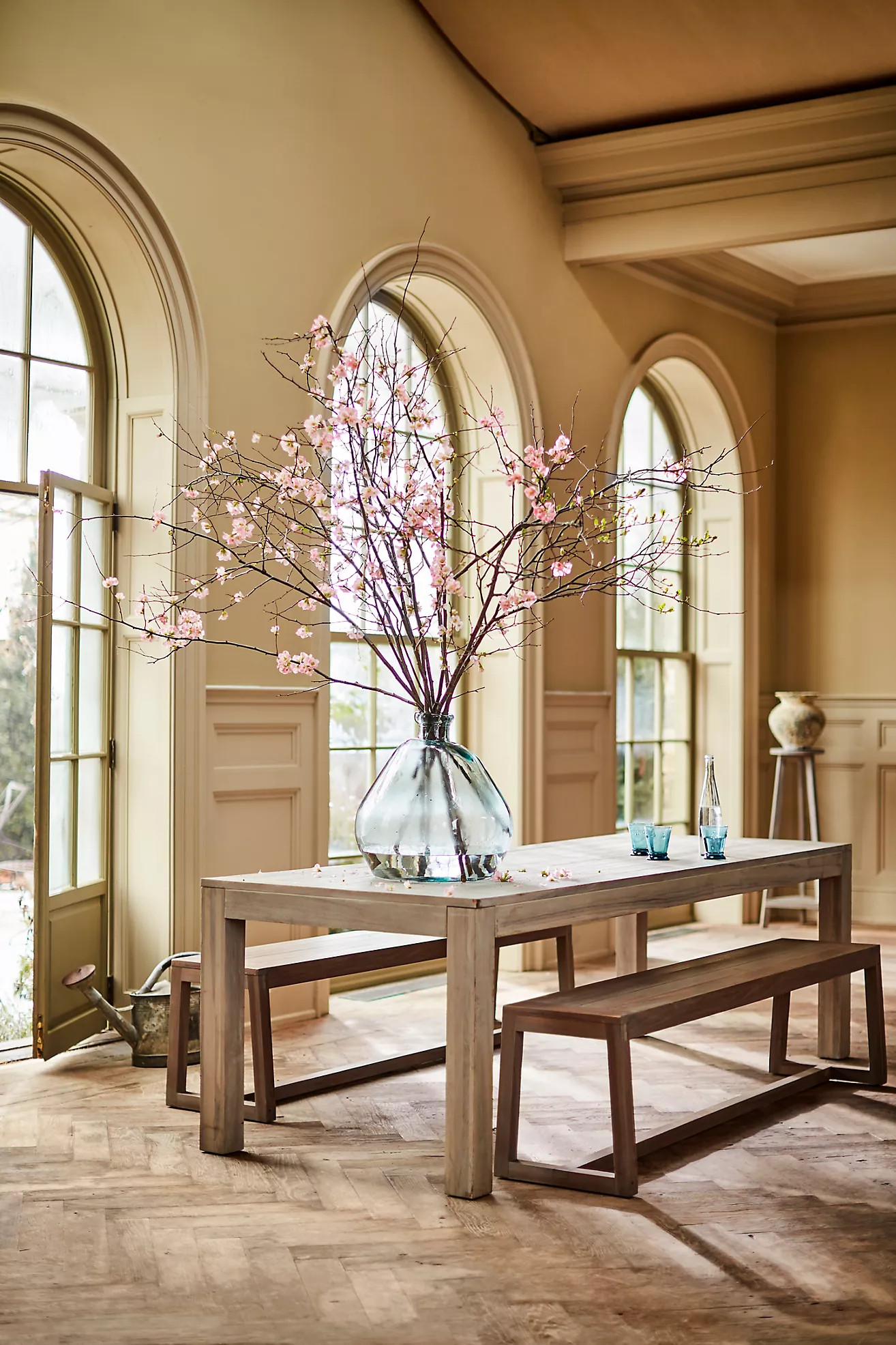 Knoll Slatted Teak Dining Table | Terrain