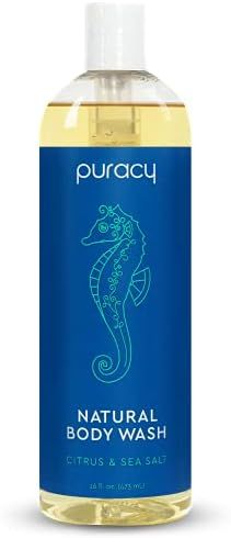 Puracy Natural Body Wash for Men and Women, Citrus & Sea Salt Skin Softening Bath & Shower Gel wi... | Amazon (US)