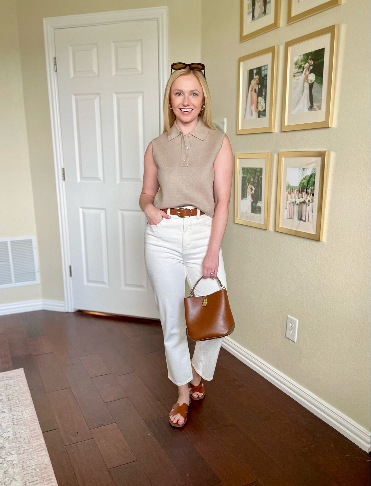 Wearing an XS in top and 26 in jeans | polo top, fall top, early fall outfit, white jeans, cropped jeans 

#LTKBacktoSchool #LTKStyleTip #LTKSeasonal