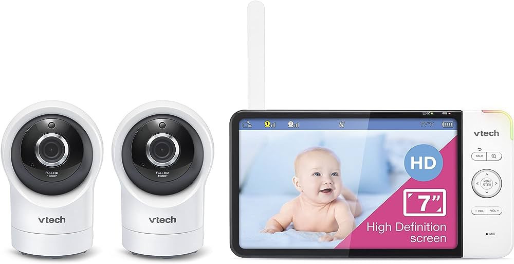 VTech RM7764-2HD 1080p Smart WiFi Remote Access 2Camera BabyMonitor, 360° Pan&Tilt, 10X Zoom, 7... | Amazon (US)