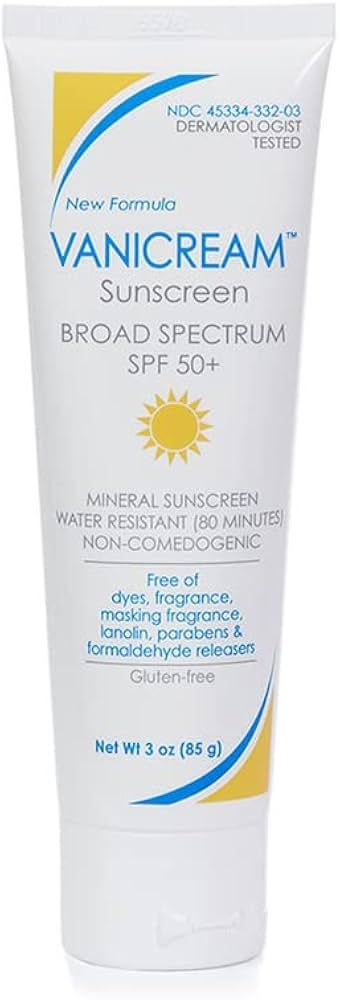 Vanicream Sunscreen Broad Spectrum SPF 50+ oz, 3 Ounce | Amazon (US)