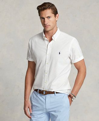 Polo Ralph Lauren Men's Classic-Fit Garment-Dyed Oxford Shirt - Macy's | Macy's