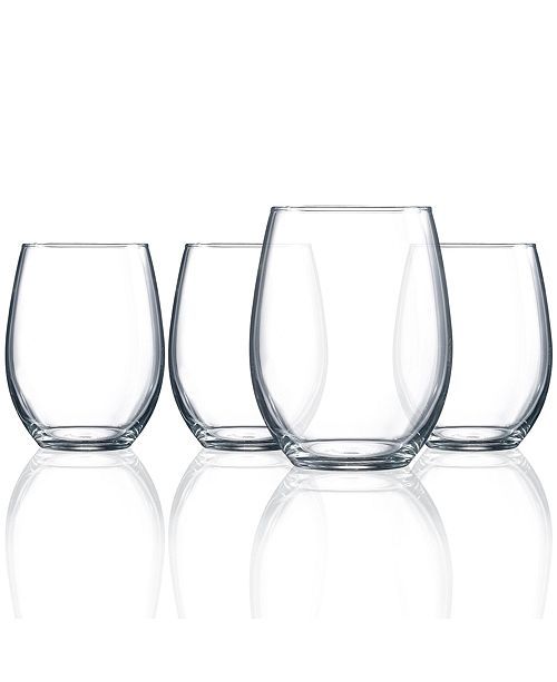 Cachet 17oz Stemless Wine Set of 4 | Macys (US)