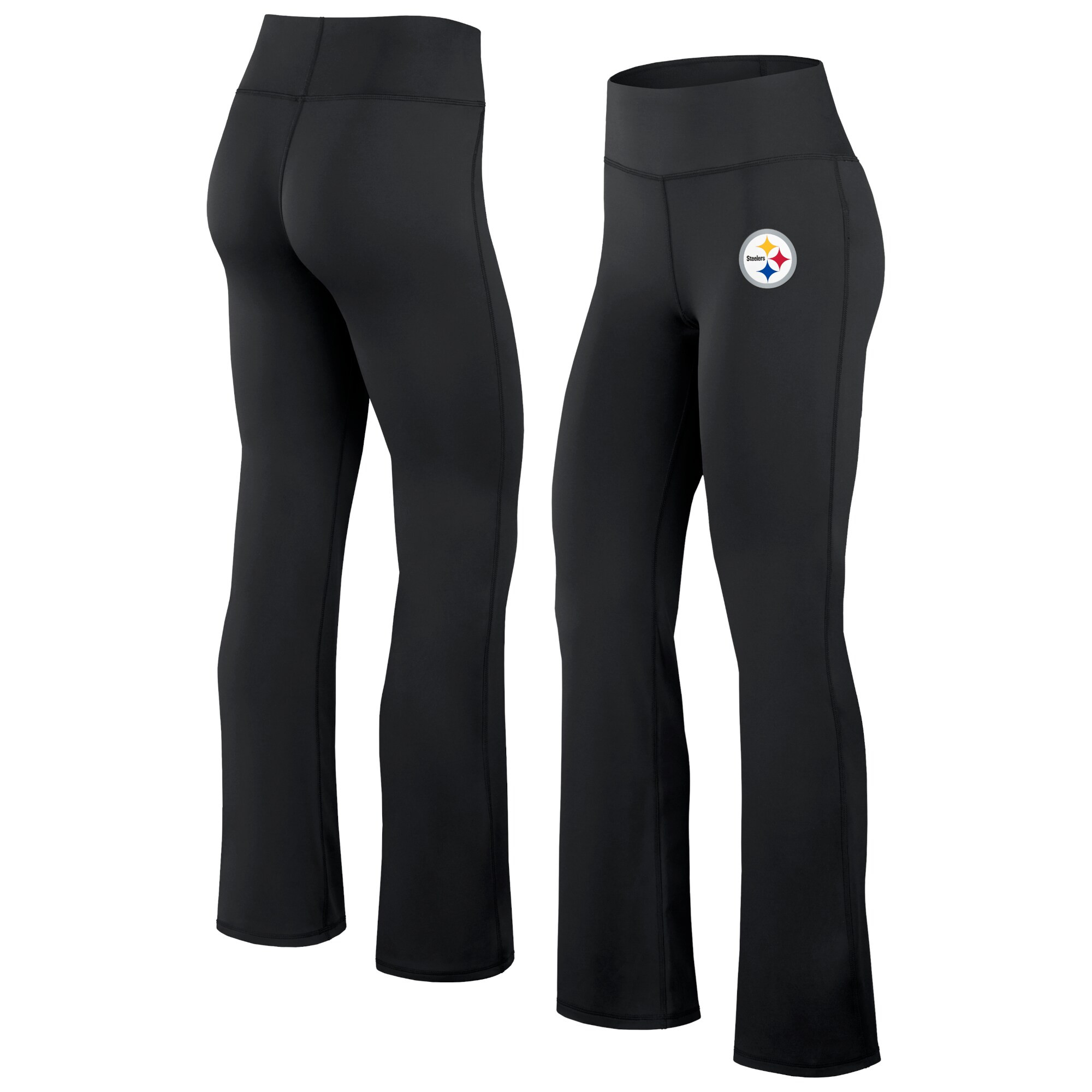 Pittsburgh Steelers Fanatics Women's Maxed Out Flare Leggings - Black | Fanatics