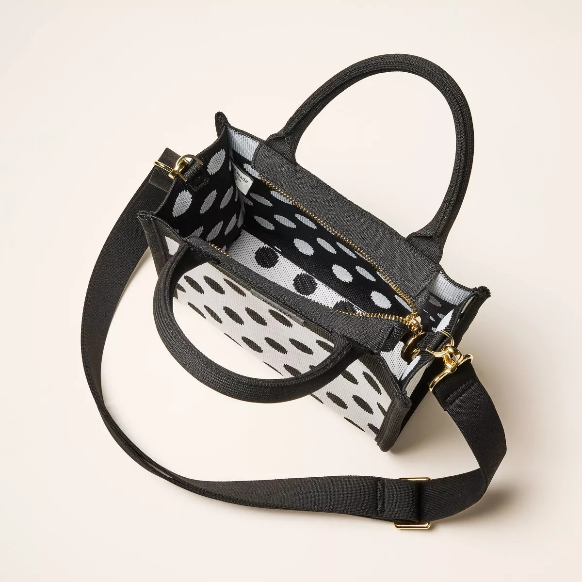 Polka Dot Knit Crossbody Bag - kate spade new york x Target White/Black | Target