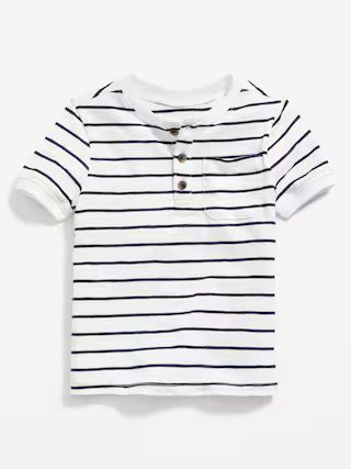 Printed Unisex Short-Sleeve Pocket Henley T-Shirt for Toddler | Old Navy (US)