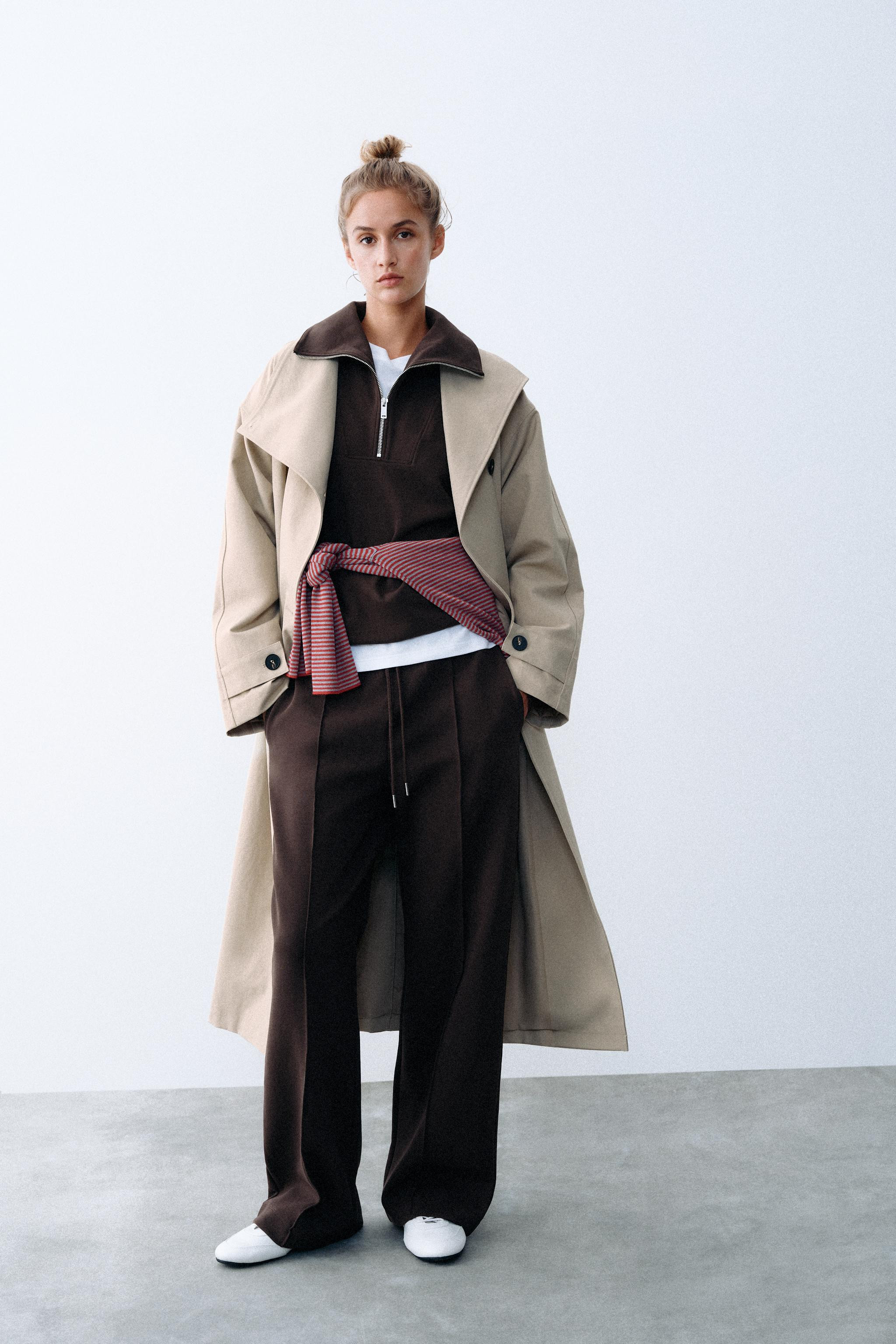 INTERLOCK TROUSERS WITH SEAM DETAIL | Zara UK