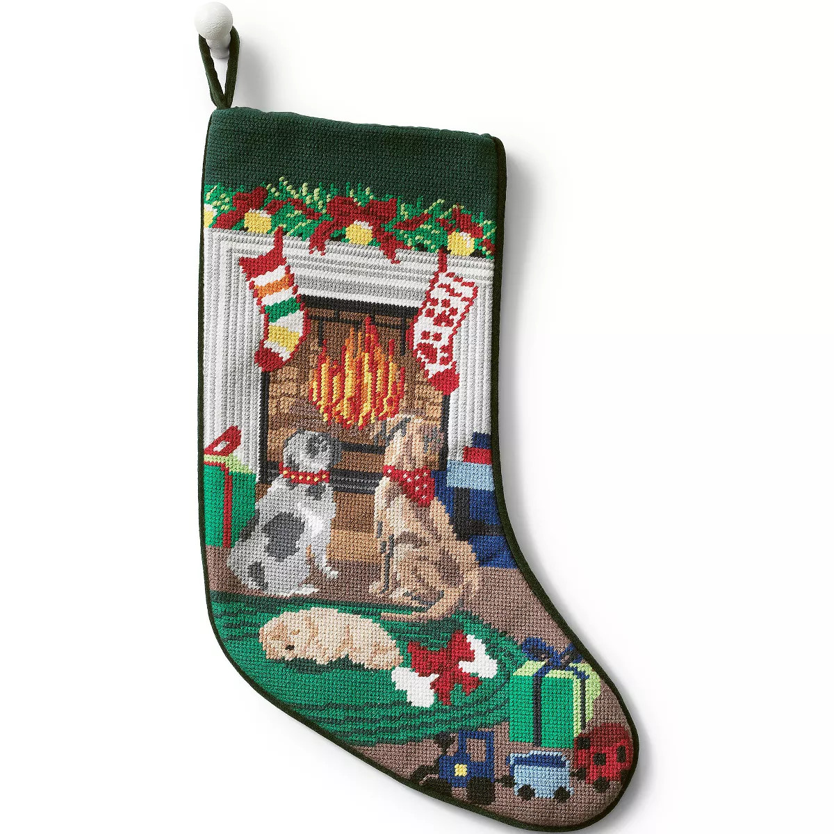 Lands' End Needlepoint  Christmas Stocking | Target