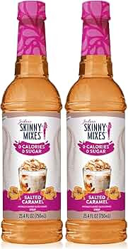 Jordan's Skinny Syrups Salted Caramel, Sugar Free Flavoring Syrup, 25.4 Ounce Bottle (Pack of 2) | Amazon (US)