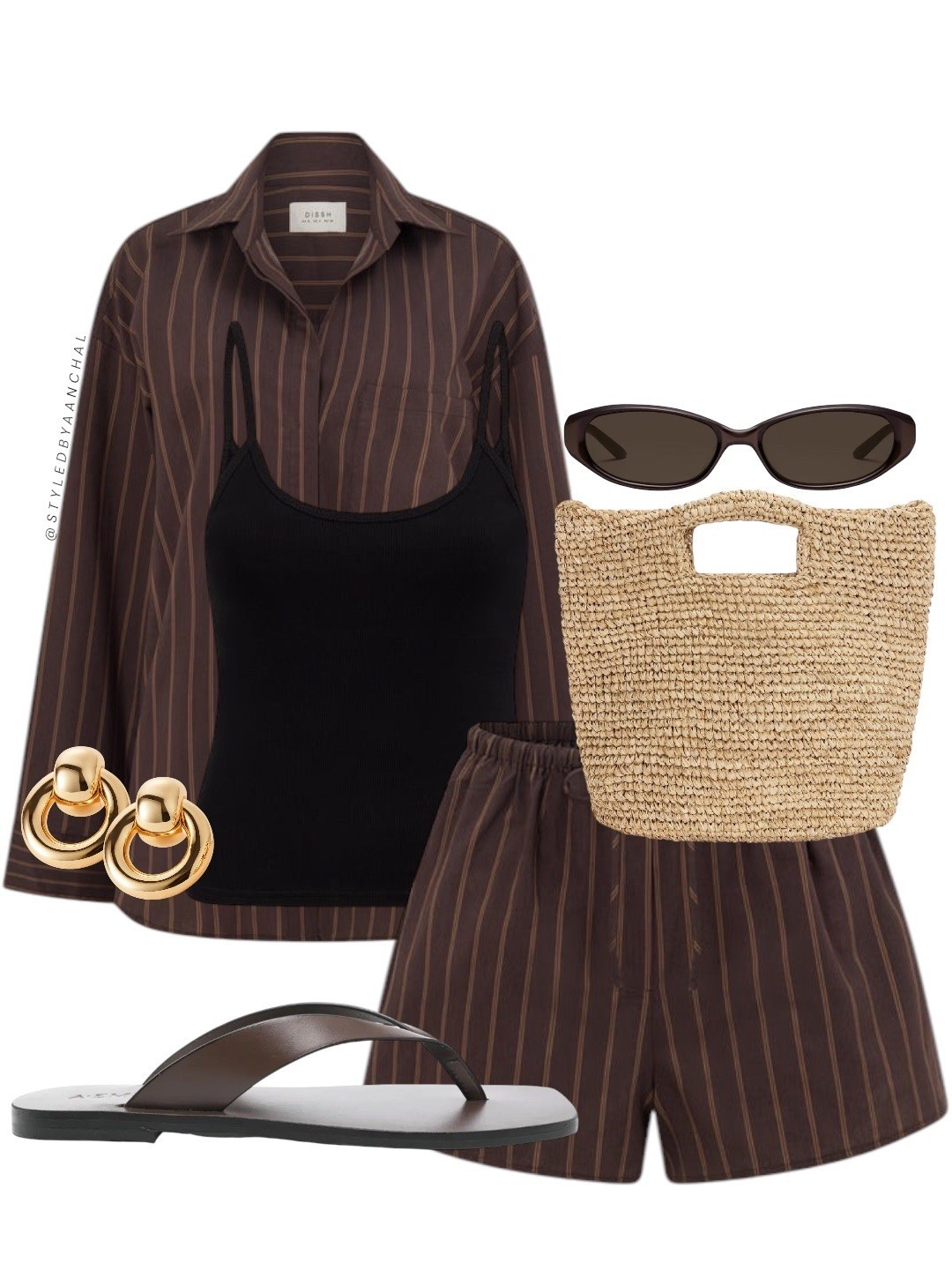 Brown striped summer set outfit


Striped brown set
Dishh
Revolve
Raffia bag
Brown sandals

#LTKsummer #LTKtravel #LTKshoes