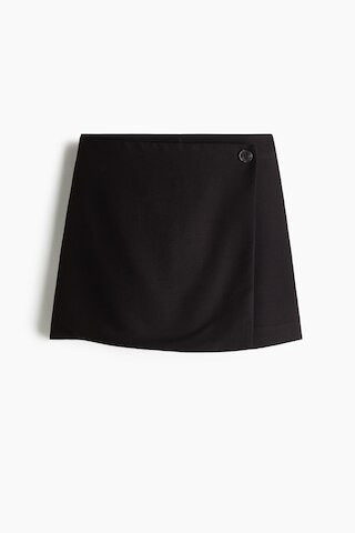 H & M - Wrap Skort - Black | H&M (US + CA)