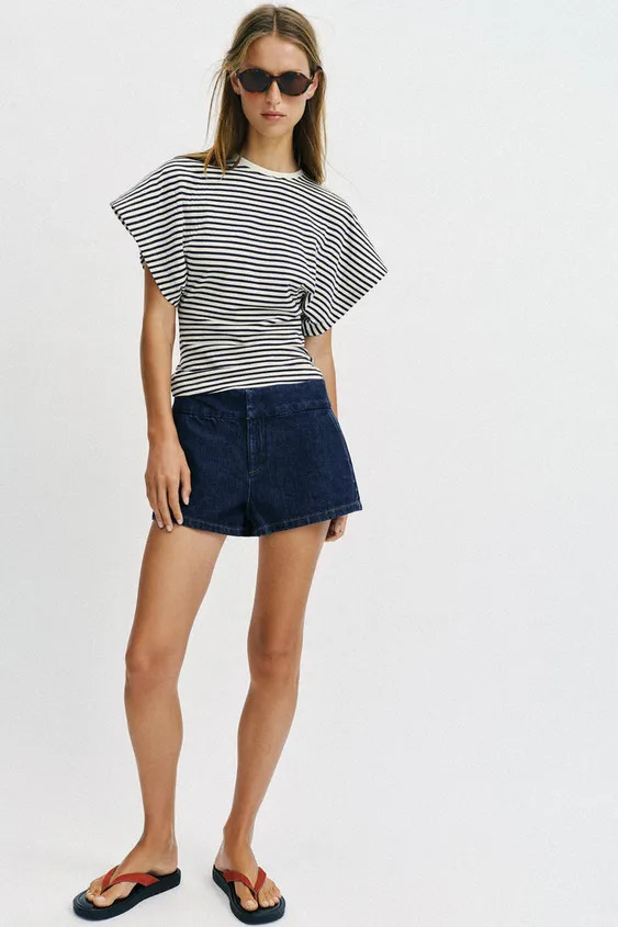 SLIM FIT STRIPED T-SHIRT | Zara DE
