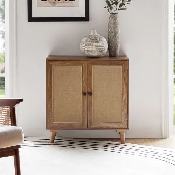 Benge 31" Tall 2-Door Accent Cabinet with Solid Wood LegsSee More by Beachcrest Home™Rated 4.5 ... | Wayfair North America