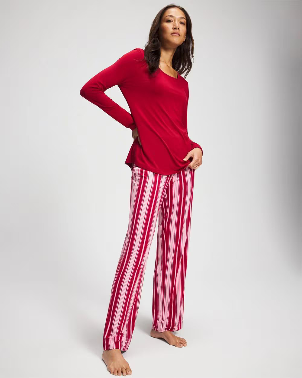Packaged Long-Sleeve Pant Pajama Set | Soma | SOMA