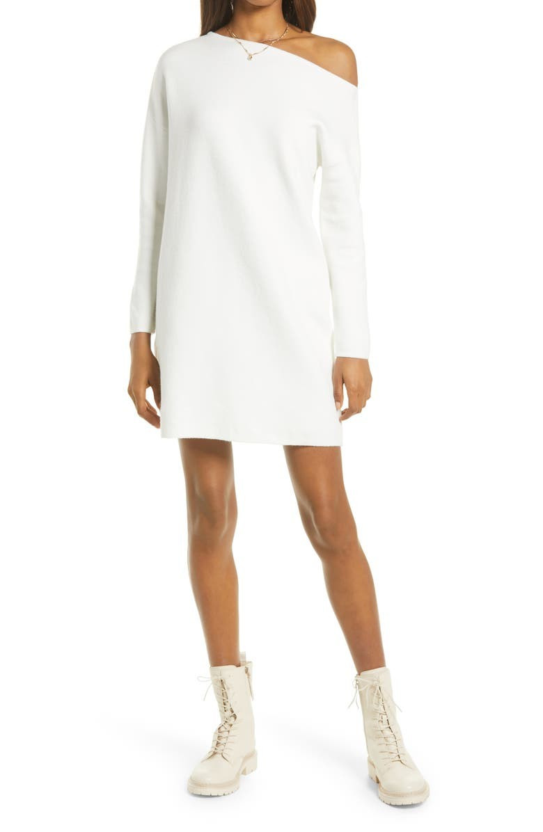 Off the Shoulder Knit Dress | Nordstrom