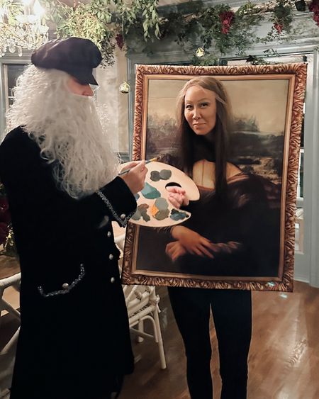 Halloween couples costume idea - Mona Lisa and Leonard da Vinci! 🖼️🎨👨🏼‍🎨 #halloweencostume #couplescostume 

#LTKparties