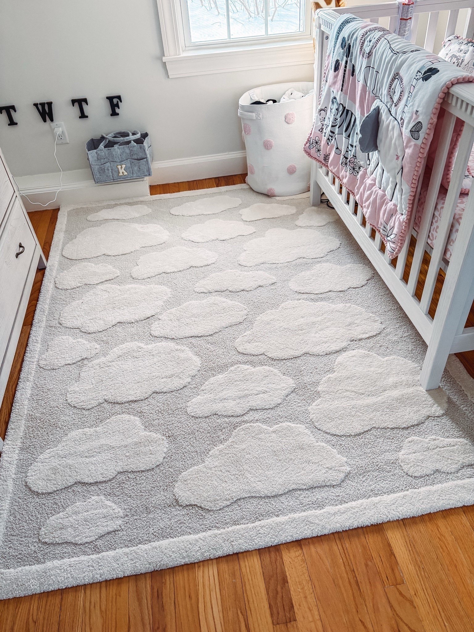 Perfect gender neutral and theme neutral rug! It’s thicker than expected for price and soft! 