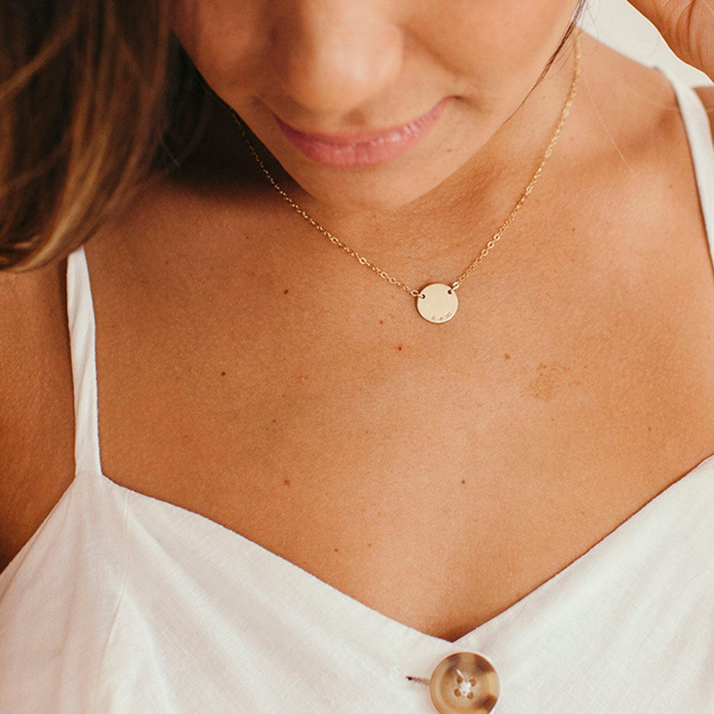 Mini Zola Disc Necklace | Made by Mary (US)