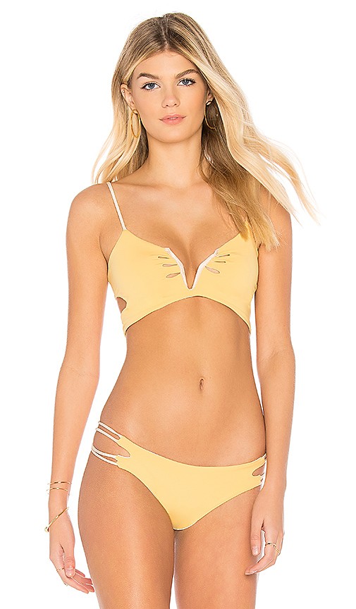 KOA Sunrise Reversible Bikini Top in Sunset & Shell | Revolve Clothing (Global)