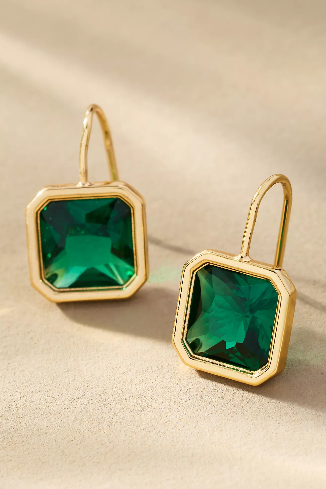 Square Gemstone Earrings | Anthropologie (US)