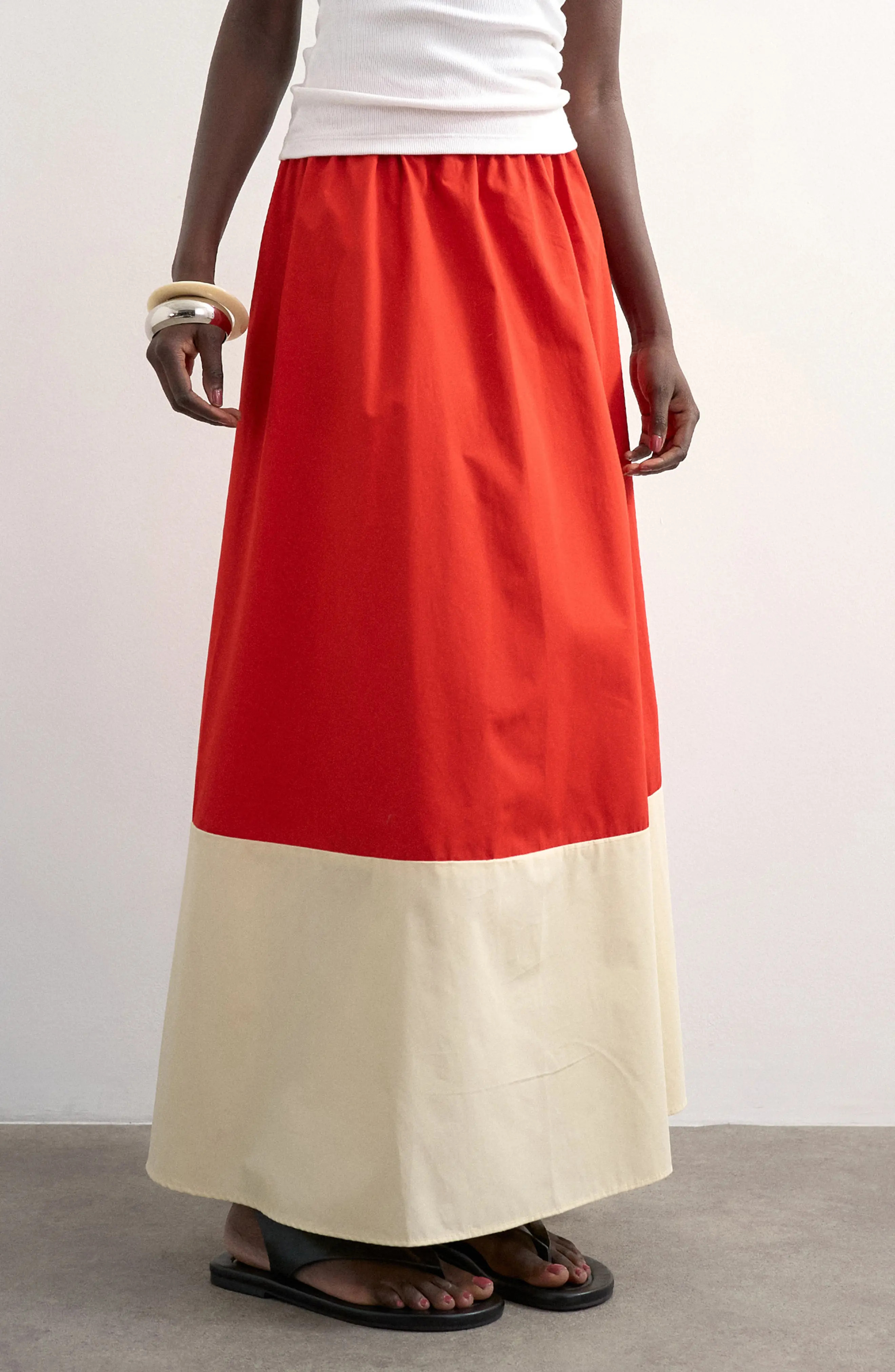 Topshop Colorblock Maxi Skirt (Women) | Nordstrom | Nordstrom