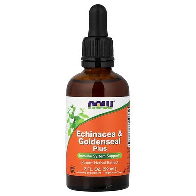 NOW Foods, Echinacea & Goldenseal Plus, 2 fl oz (59 ml) | iHerb