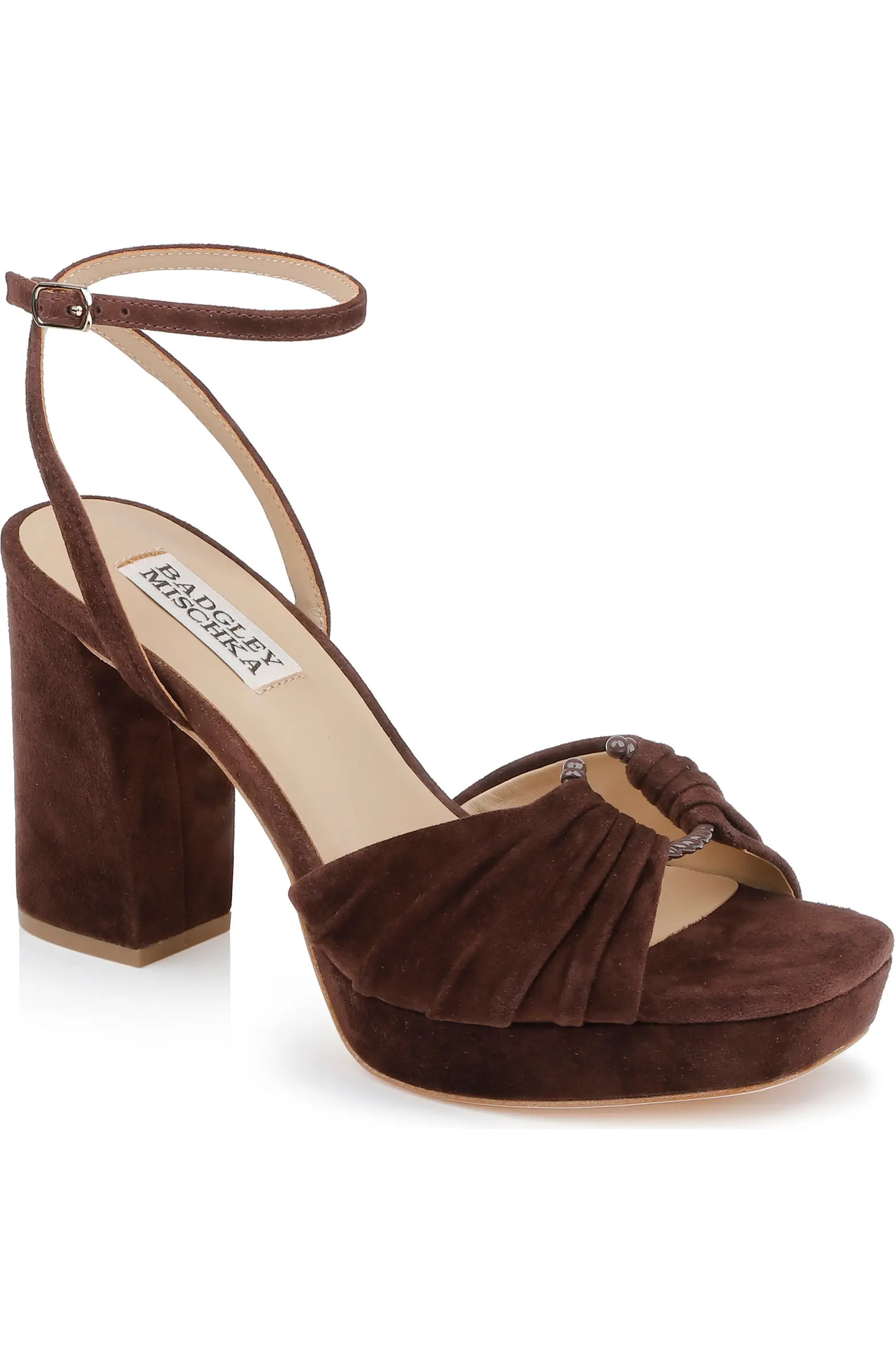 Badgley Mischka Collection Veda Ankle Strap Platform Sandal (Women) | Nordstrom | Nordstrom