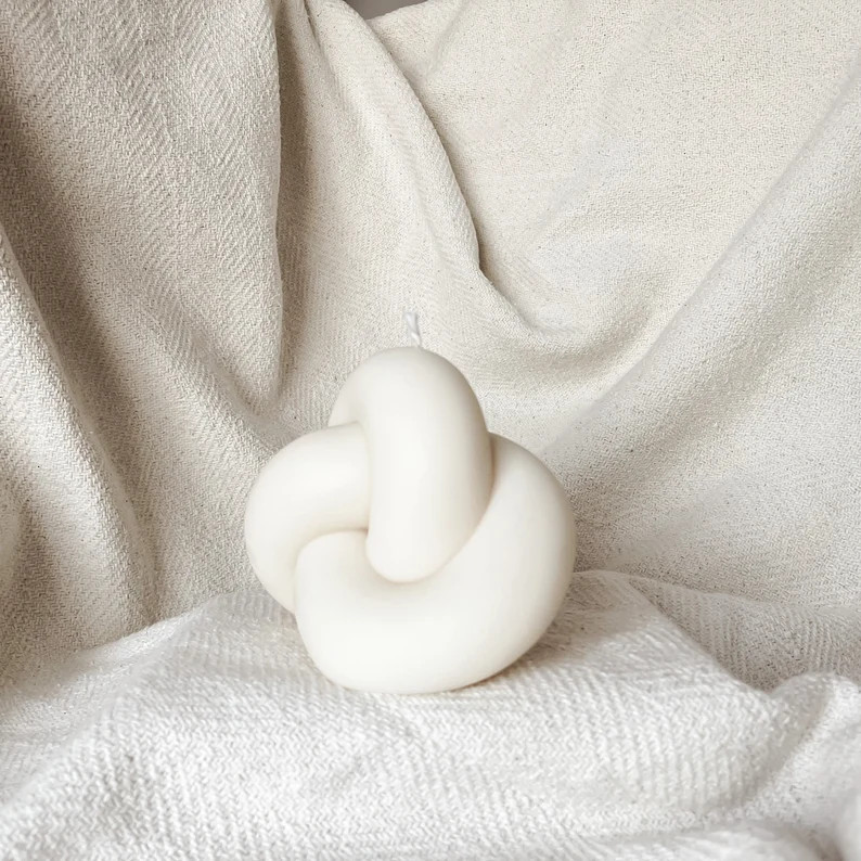 Mobius Knot Large Soy Wax Decorative Candle Vegan  Soy Wax - Etsy | Etsy (US)
