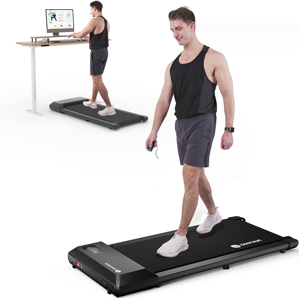 DeerRun Walking Pad, Under Desk Treadmill 2 in1, Mini Treadmill with Remote Control, Walking Pad ... | Amazon (US)