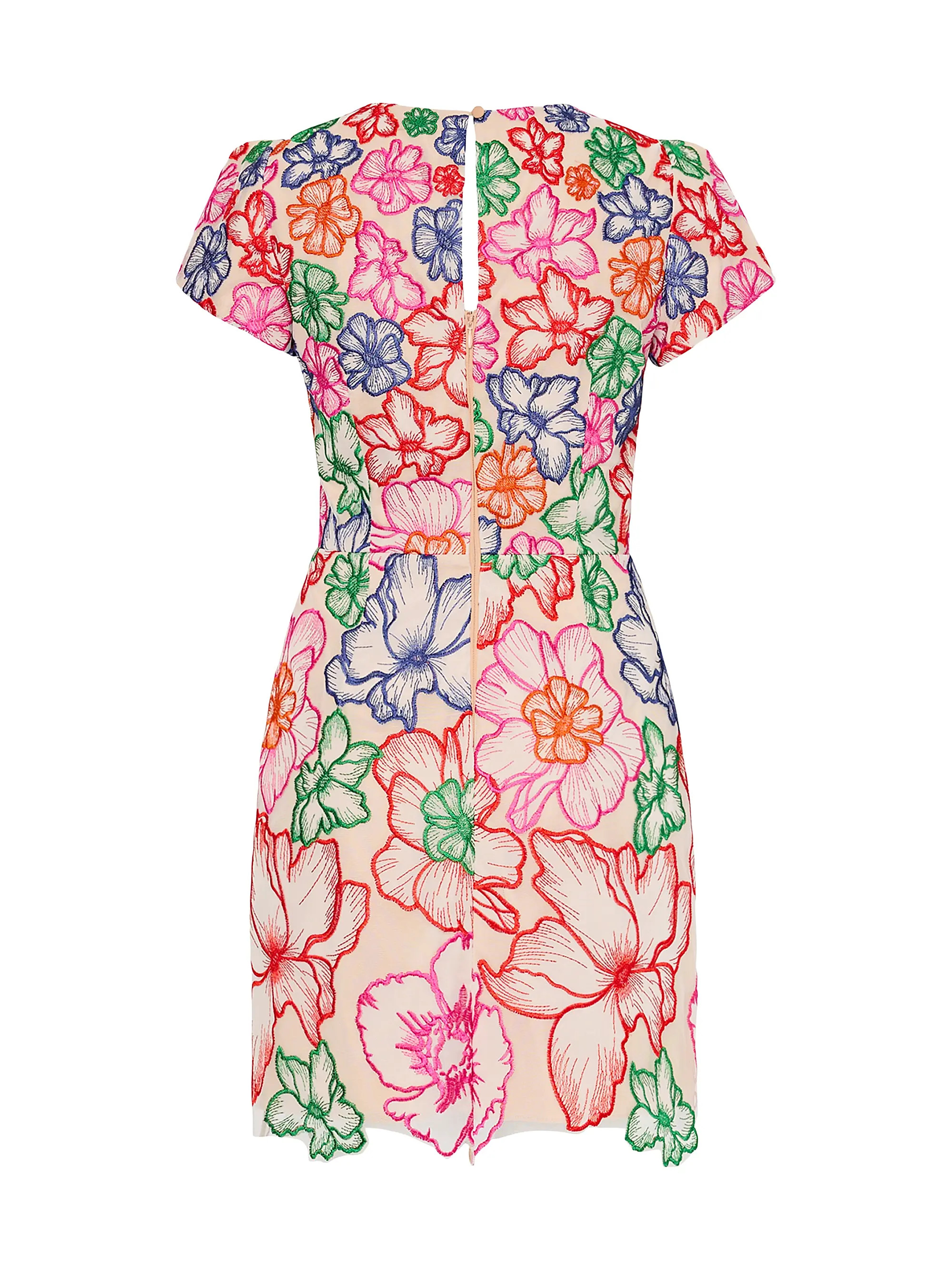Kyla Floral-Embroidered Minidress | Saks Fifth Avenue