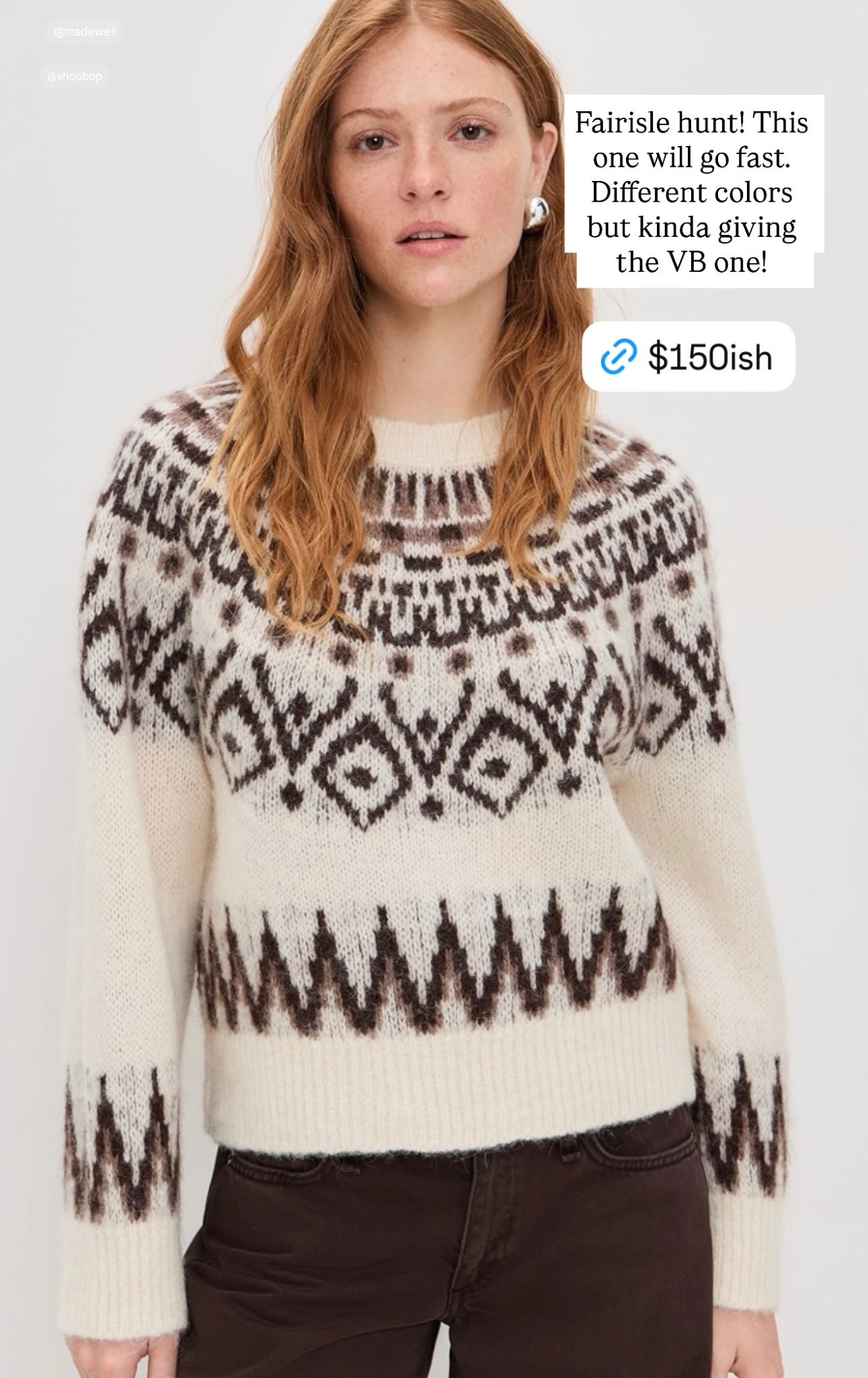 Fairisle sweater, boxy sweater, sweater under $200

#LTKGiftGuide #LTKootd #LTKmomlife