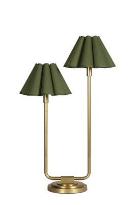 Regina Andrew Polly Scalloped Double Arm Table Lamp | Anthropologie (US)